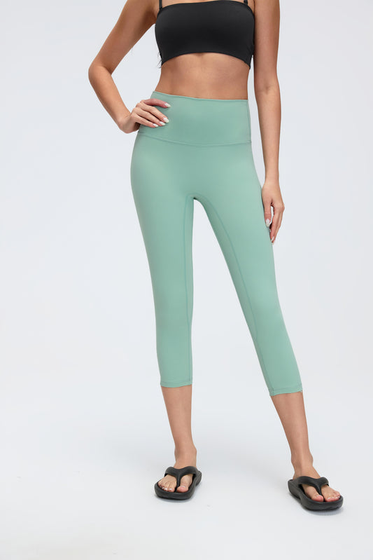 Buy 1, Get 1 Free - Tummy Tucking & Camel-Toe Proof Contour Petite 7/8 Leggings