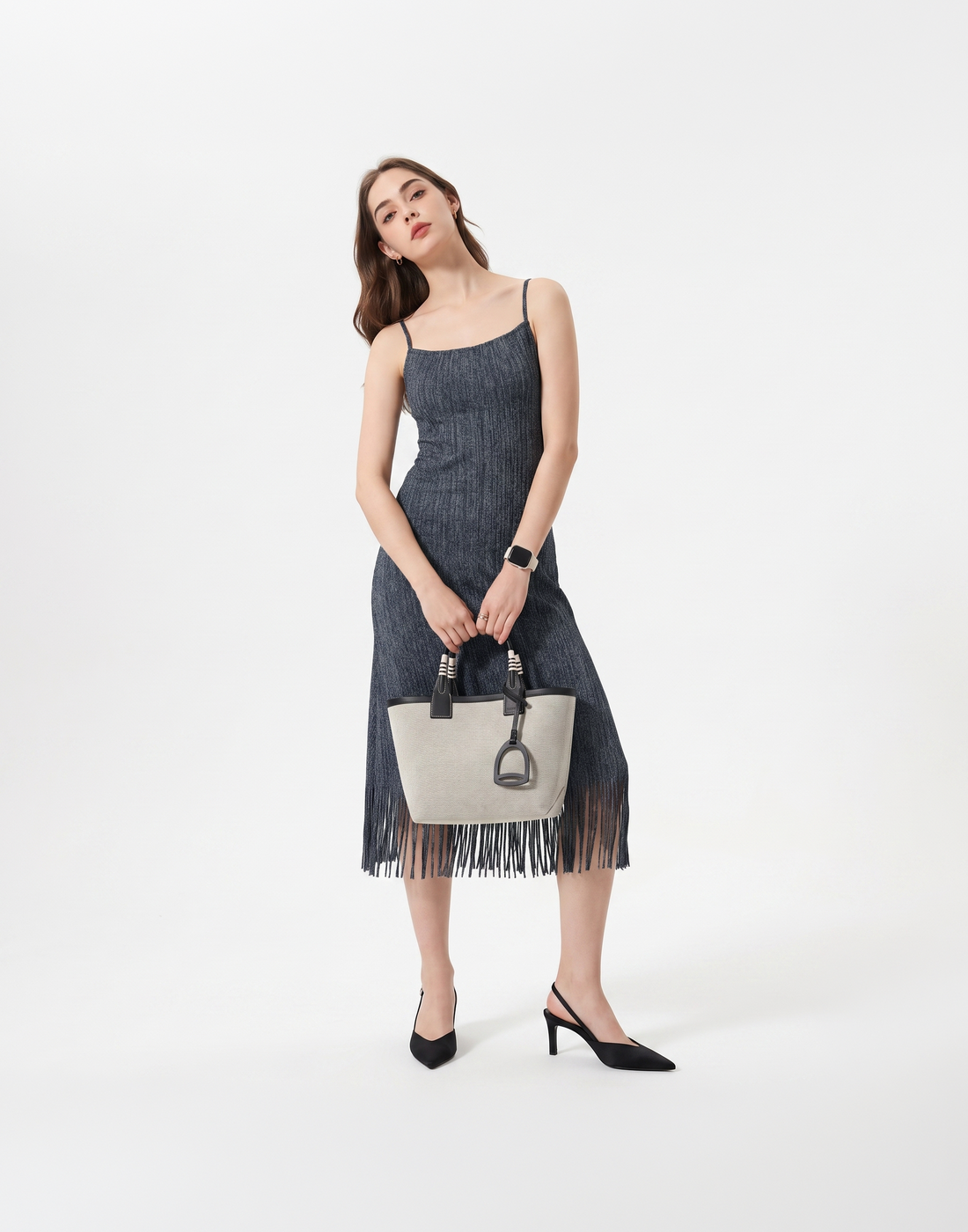 Wrinkle-Free, Cooling & Breathable Free Size Cascade Pleated Set