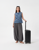 Cooling & Stretchy Air Balloon Pants With Elastic Waistband & Pockets