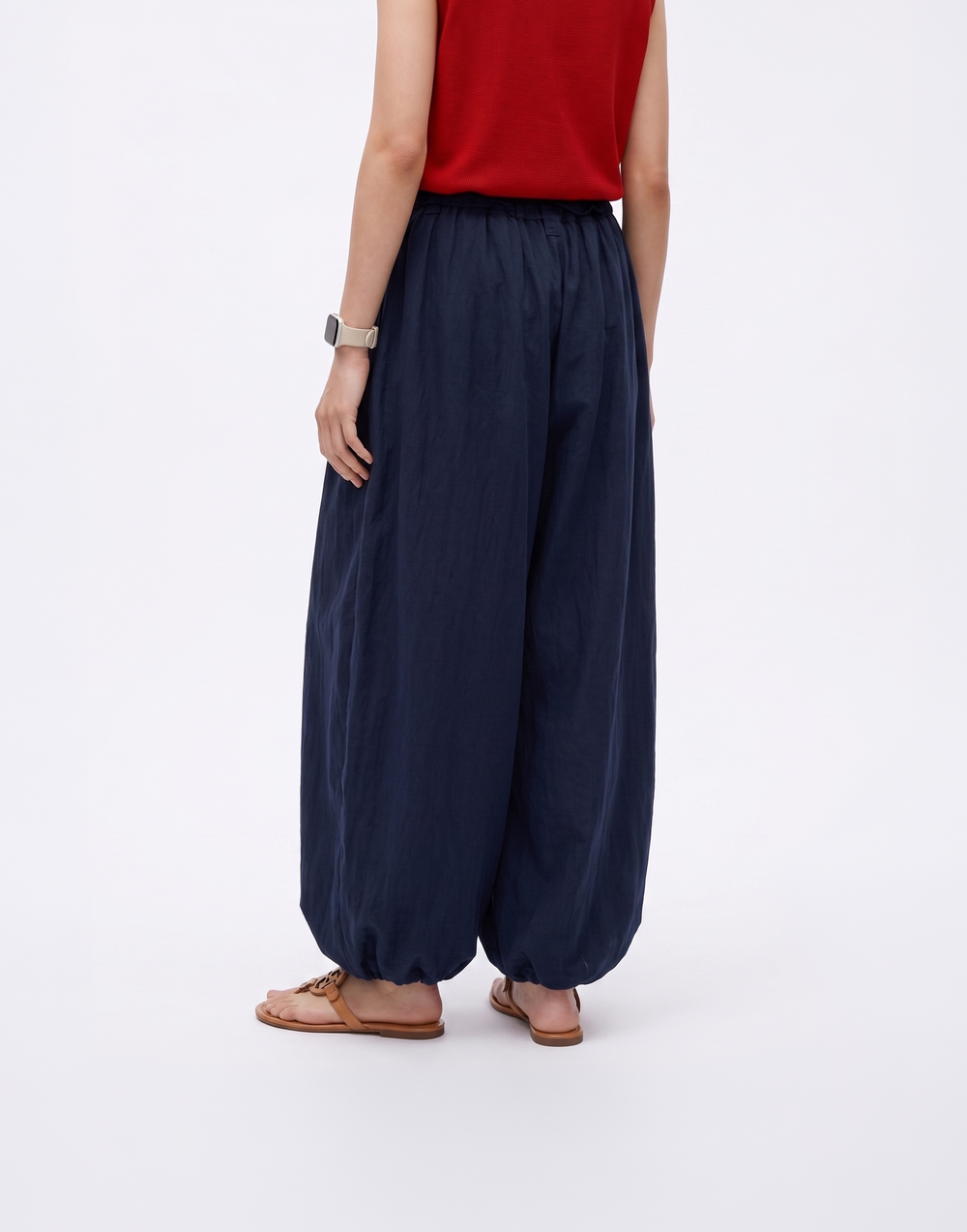 Cooling & Stretchy Air Balloon Pants With Elastic Waistband & Pockets