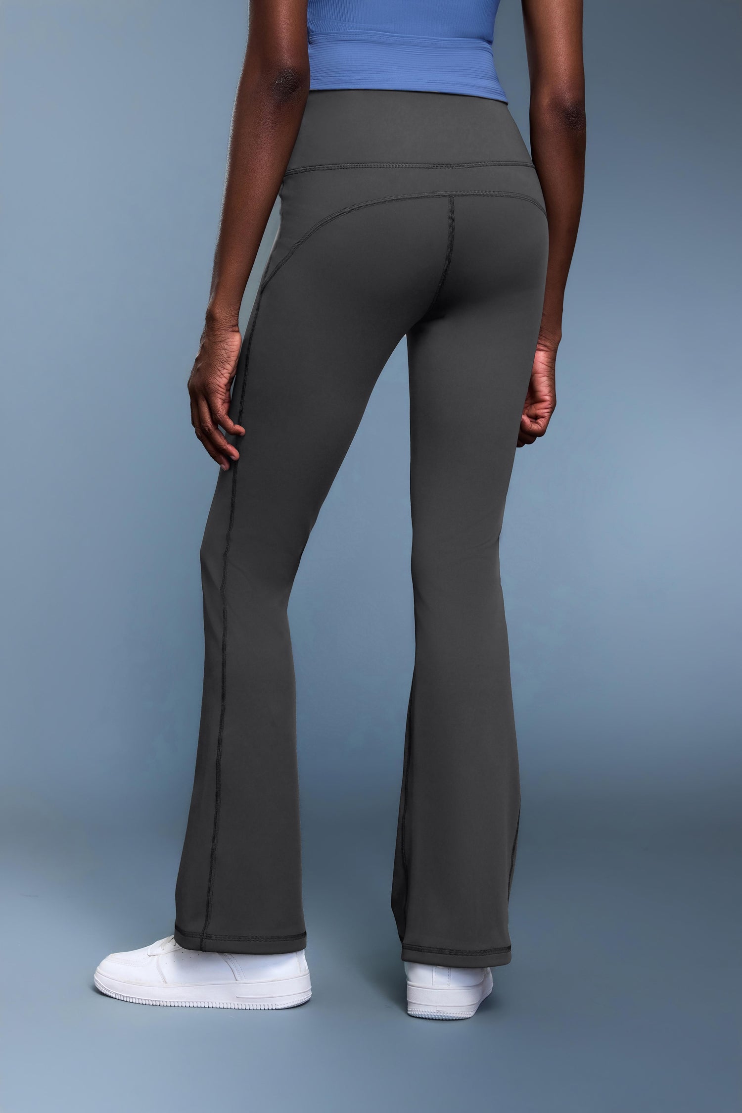 High-Waisted Camel-Toe Proof Thermal Flare Pants