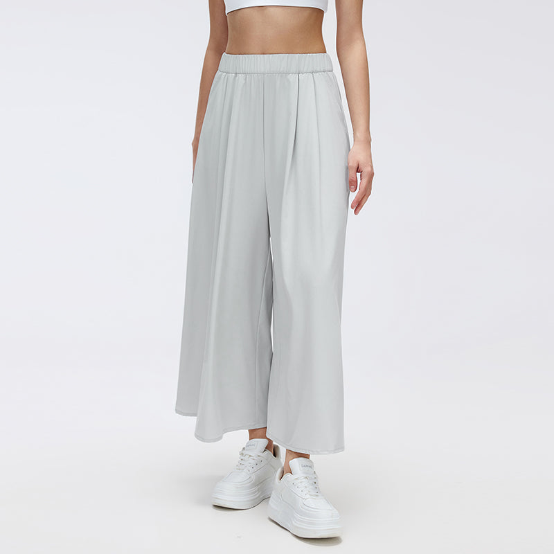 Wrinkle-Free, Cooling Midnight Pants With Stretchy Waistband & Pockets - For Petites