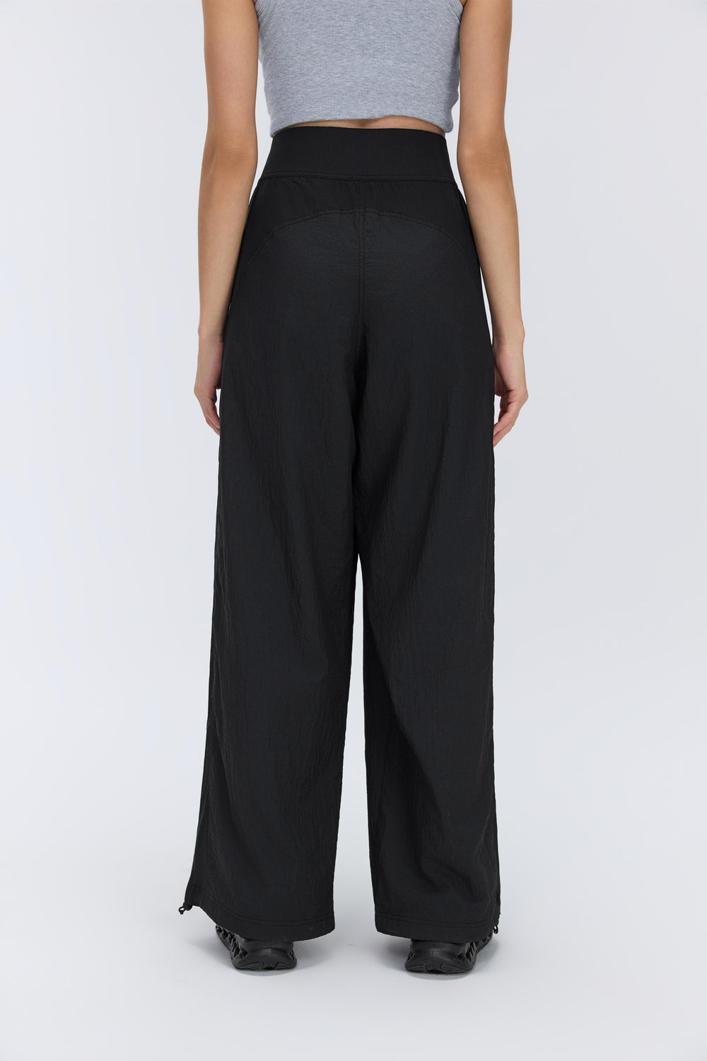 Cooling & Stretchable Tummy Control Refined Pants With Pockets With Adjustable Hems