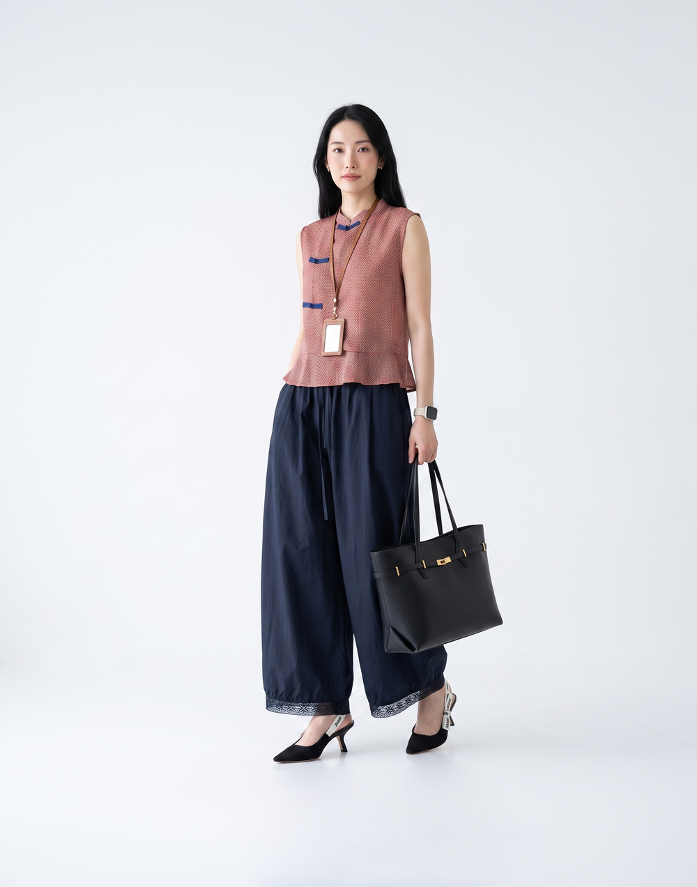 Cooling, Breathable & Stretchy Vivienne Pants With Elastic Waistband & Pockets
