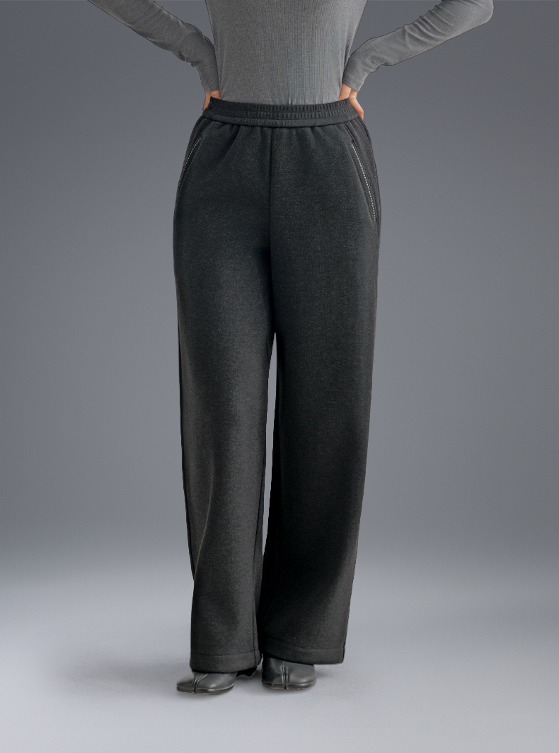 Buttery Soft Wool Evolve Pants With Elastic Waistband & Pockets - For Cold Climates