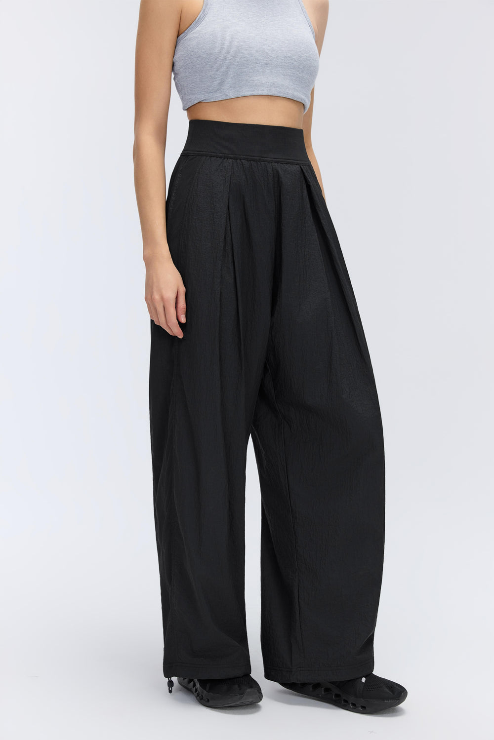 Cooling & Stretchable Tummy Control Refined Pants With Pockets With Adjustable Hems