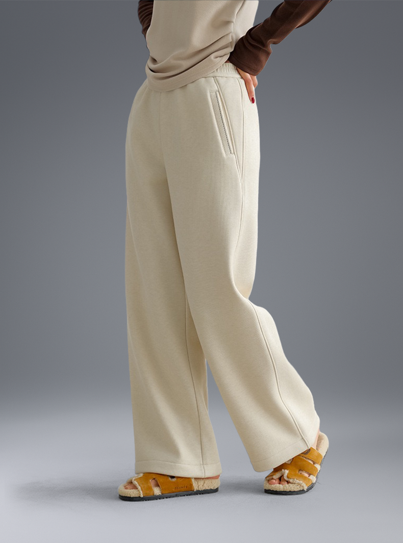 Buttery Soft Wool Evolve Pants With Elastic Waistband & Pockets - For Cold Climates