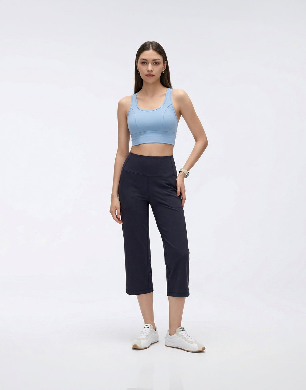 Wrinkle-Free, Cooling & Breathable High-Waisted Unwind Pants With Pockets - For Petites