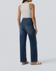 Cooling, Buttery Soft, Stretchy With Tummy Control Wide-Leg Snatch Jeans