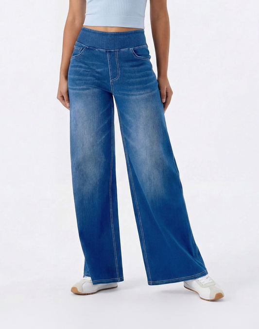 Cooling, Buttery Soft & Stretchy With Tummy Control Wide-Leg Corecontrol Jeans