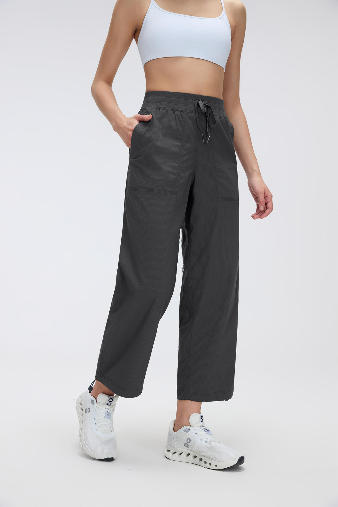 2-In-1 Wrinkle-Free, Cooling & Stretchable Tummy Control Swap Pants With 4 Pockets - For Petities