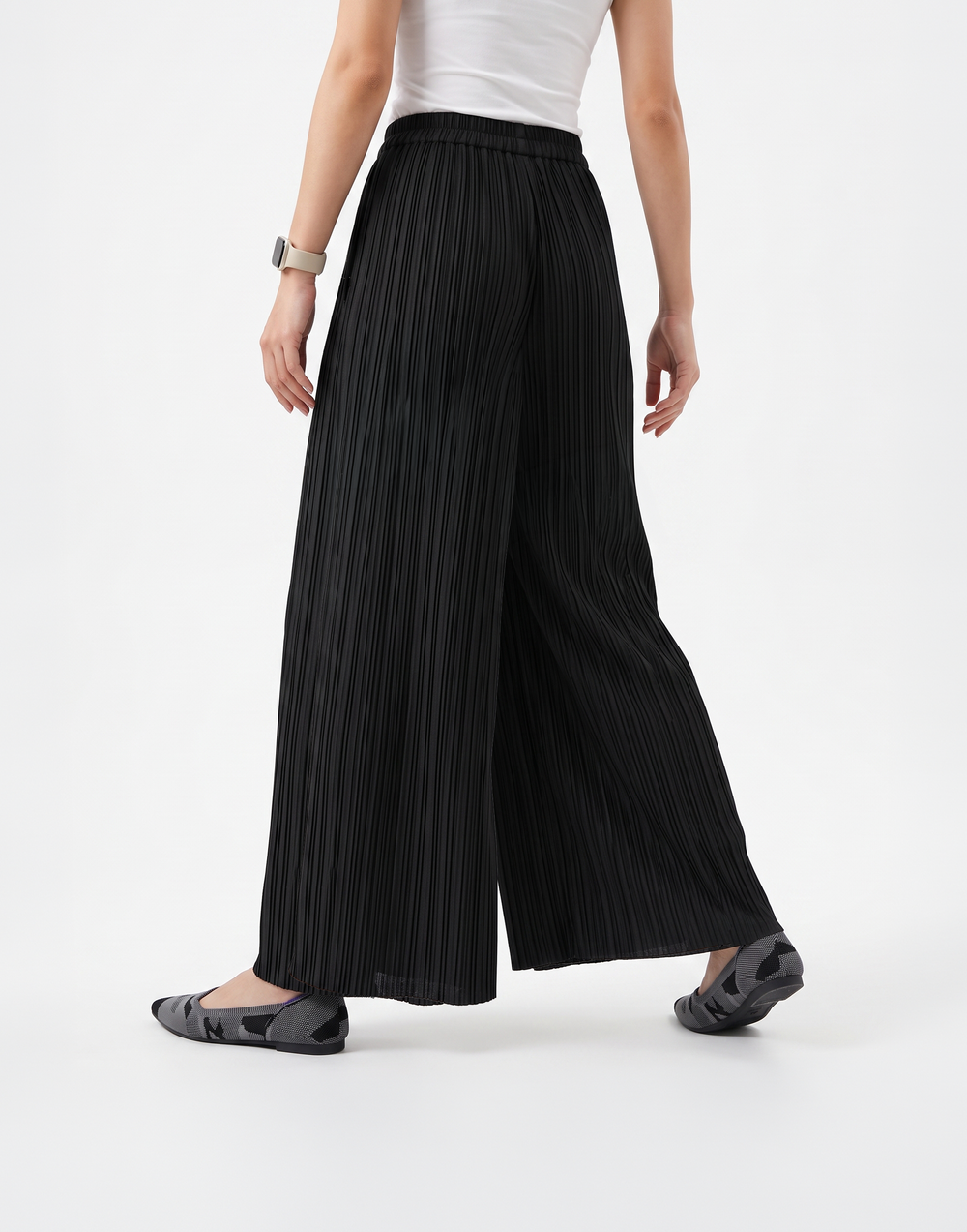 Wrinkle-Free, Cooling & Breathable Free Size Avenue Pants With Stretchy Waistband & Pockets