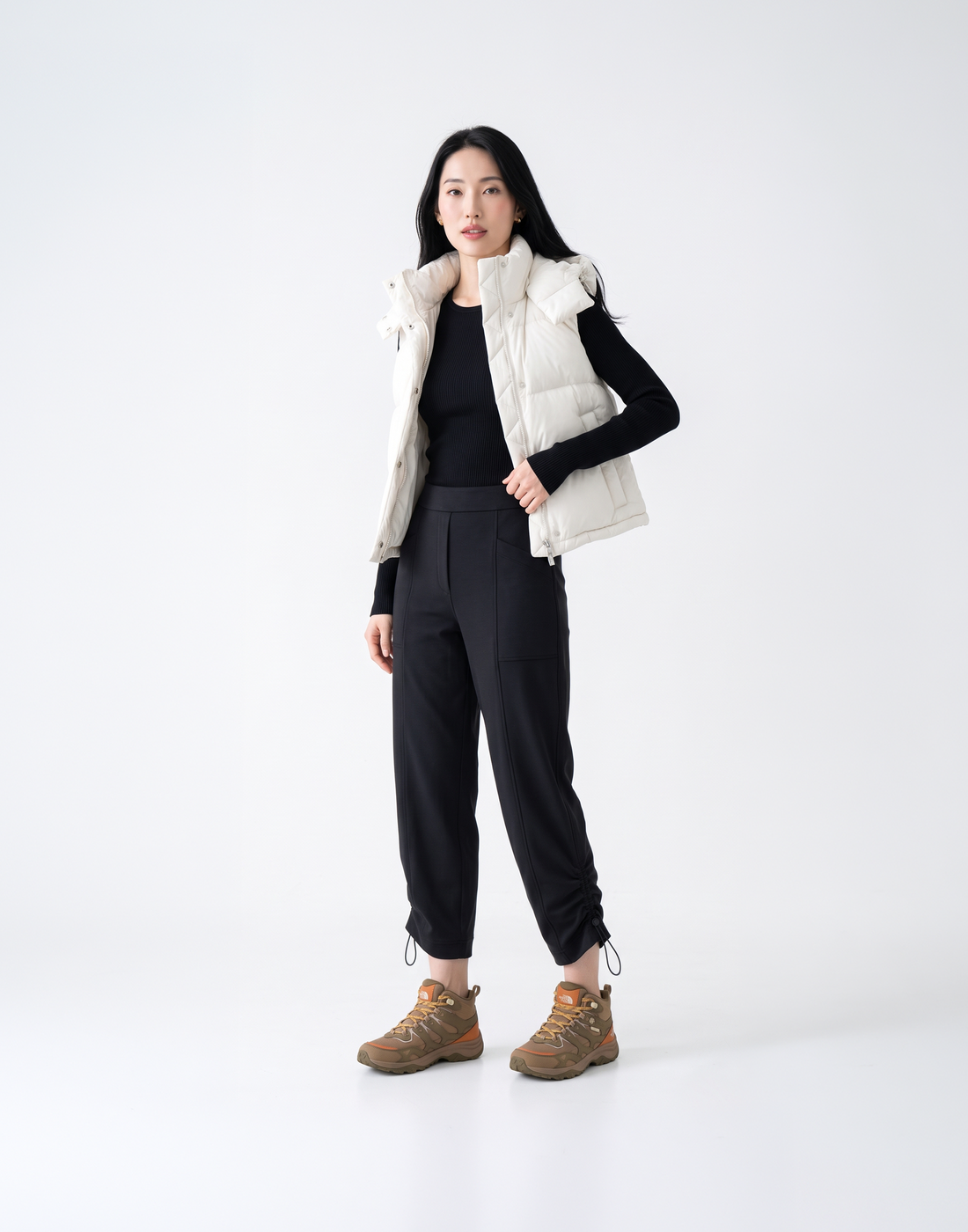 Wrinkle-Free, Butery Soft & Stretchy With Stretchy Waistband Arc Pants & Adjustable Hems