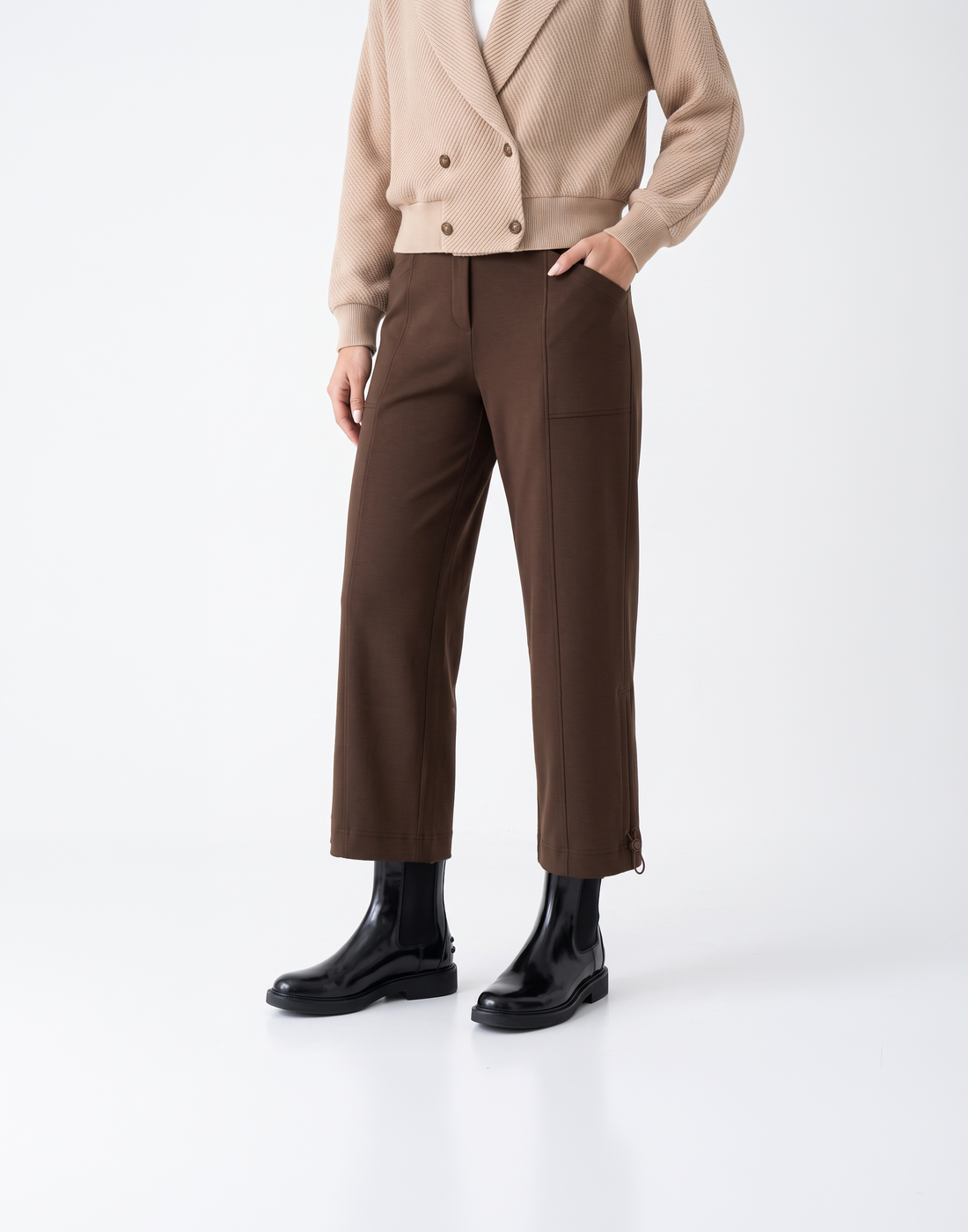 Wrinkle-Free, Butery Soft & Stretchy With Stretchy Waistband Arc Pants & Adjustable Hems