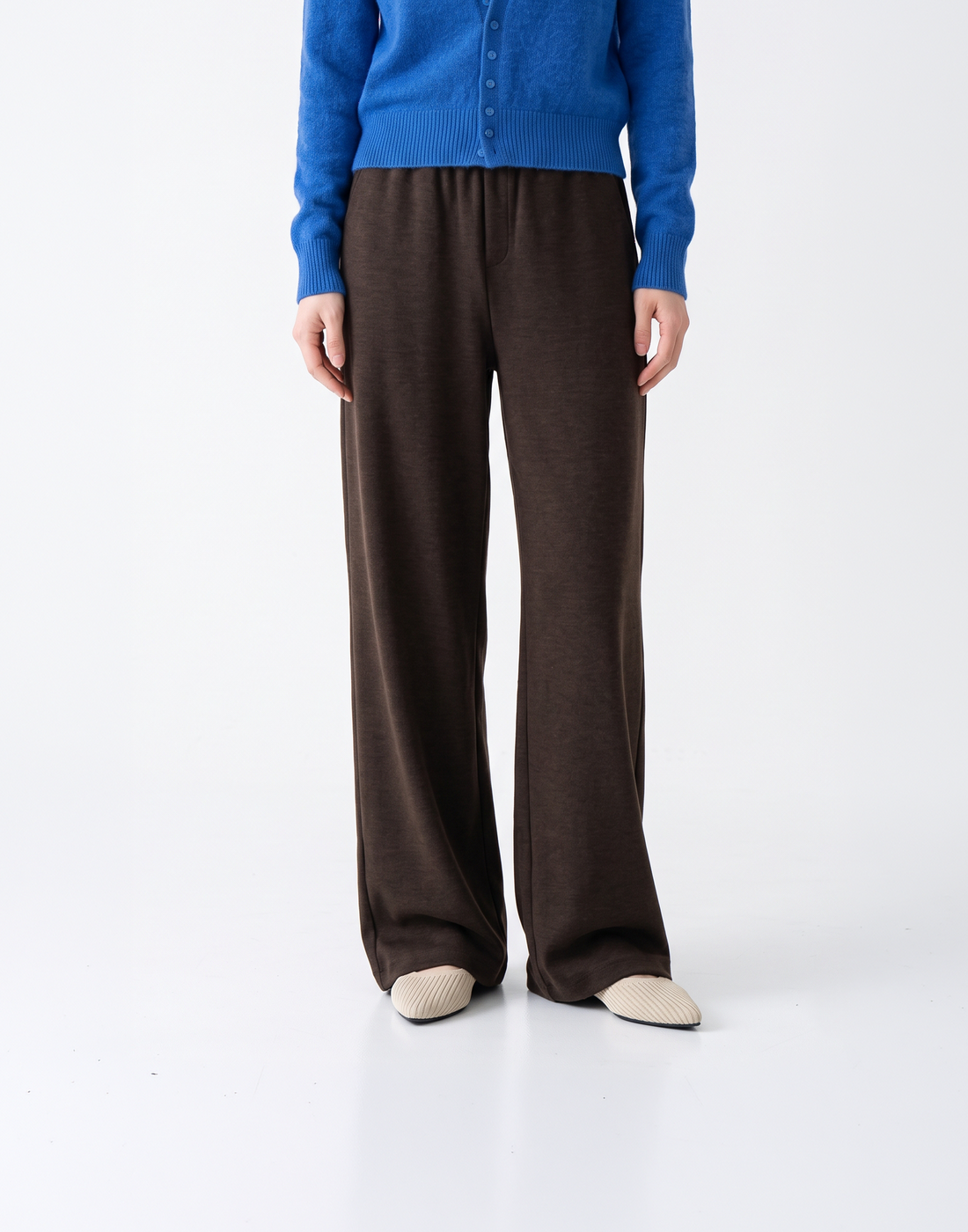 Buttery Soft, Warm With Elastic Waistband Highland Wool Pants With Pockets