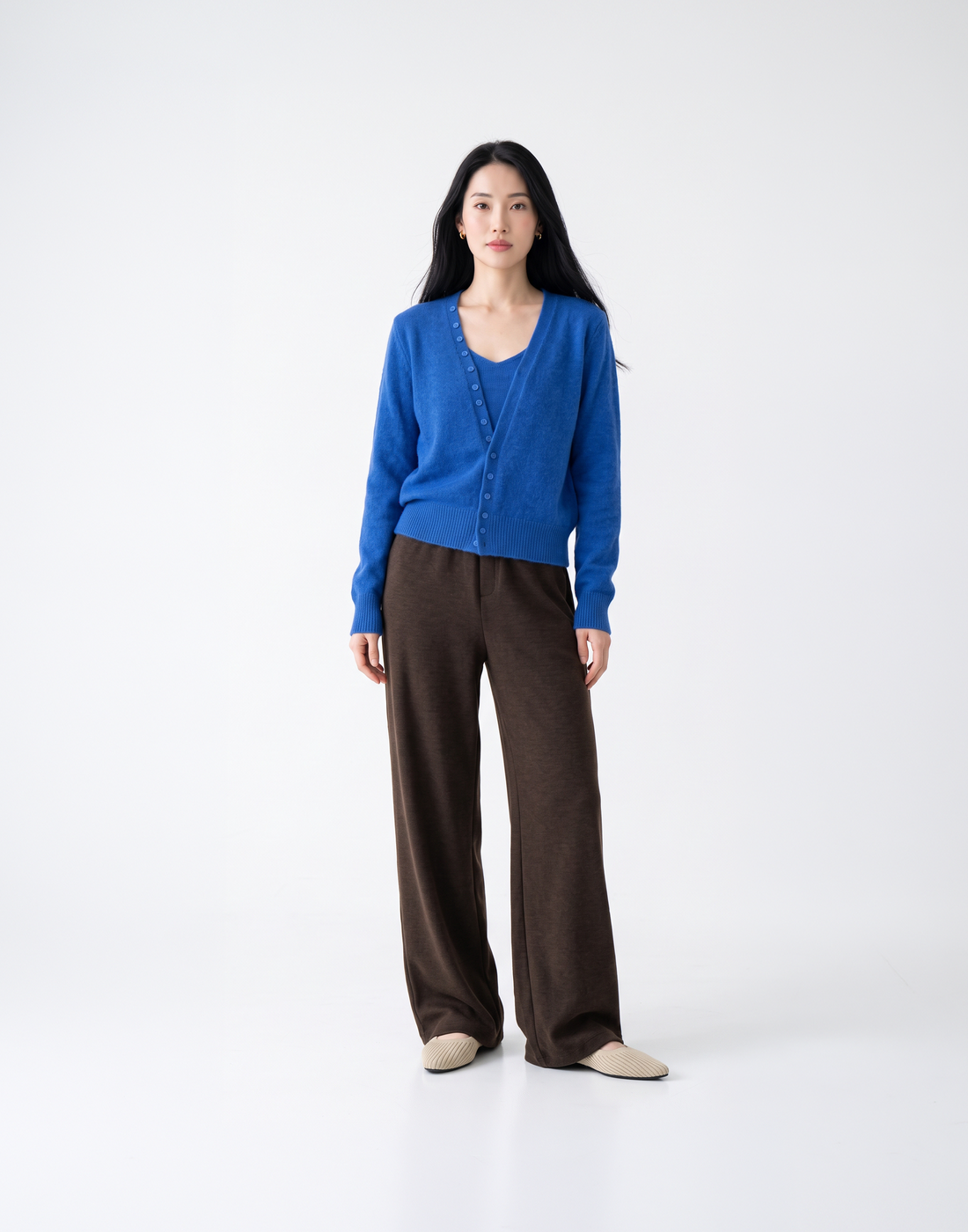Buttery Soft, Warm With Elastic Waistband Highland Wool Pants With Pockets