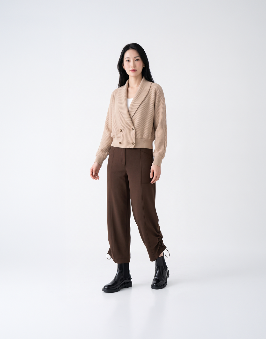 Wrinkle-Free, Butery Soft & Stretchy With Stretchy Waistband Arc Pants & Adjustable Hems