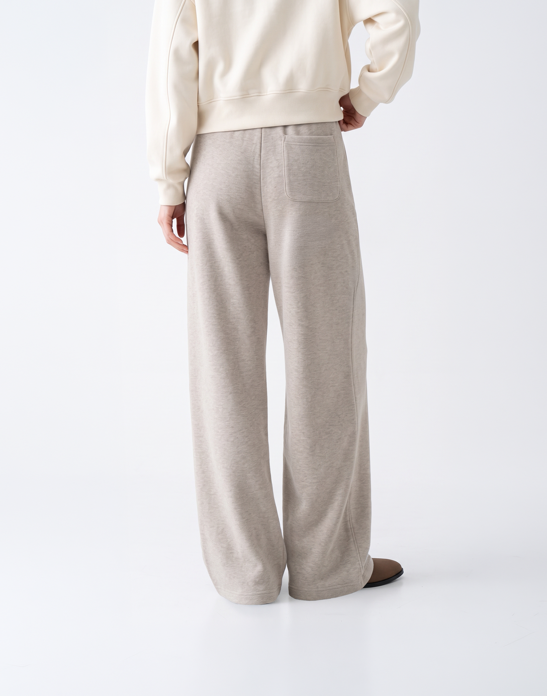Buttery Soft, Warm With Elastic Waistband Highland Wool Pants With Pockets