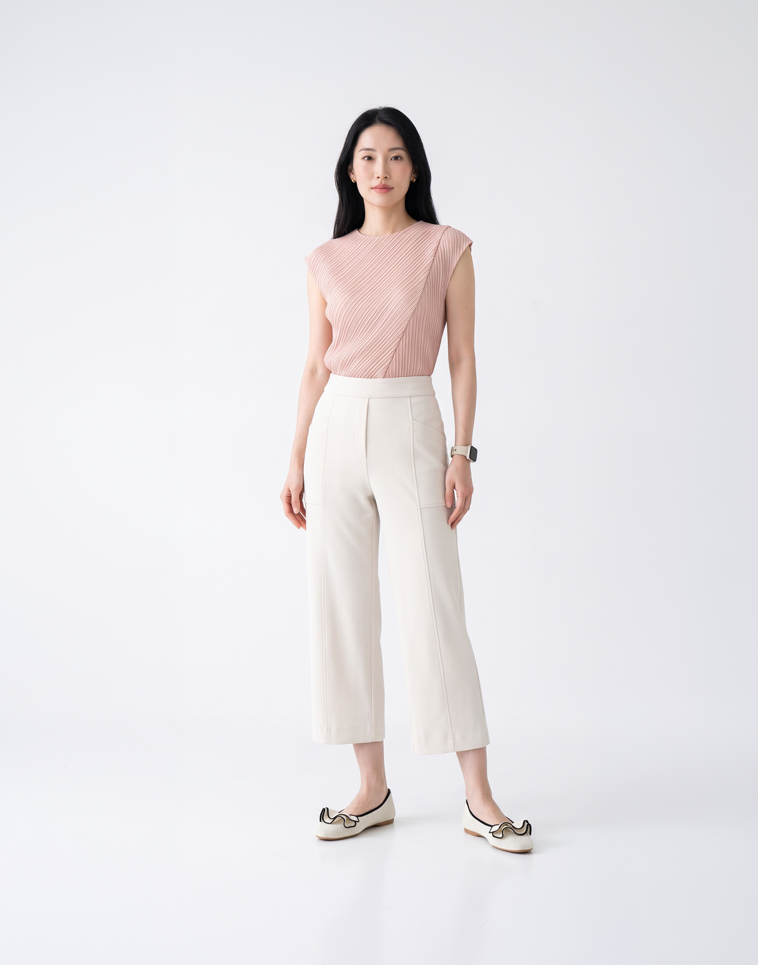 Wrinkle-Free, Butery Soft & Stretchy With Stretchy Waistband Arc Pants & Adjustable Hems