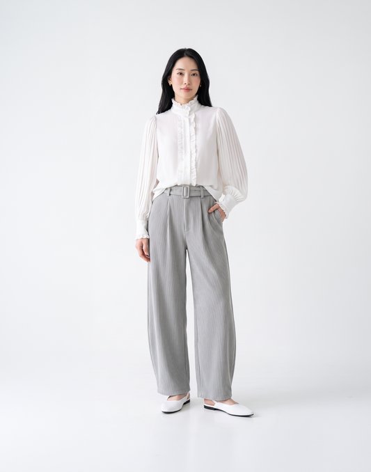 Wrinkle-Free, Cooling & Breathable Free Size Pleated Nola Pants