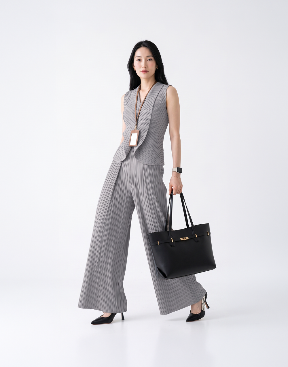 Wrinkle-Free, Cooling & Breathable With Stretchable Waistband Allure Pants With Pockets