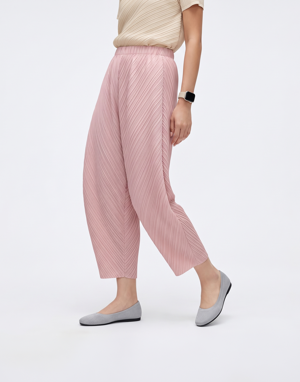 Wrinkle-Free, Cooling & Breathable Billow Pants With Elastic Waistband