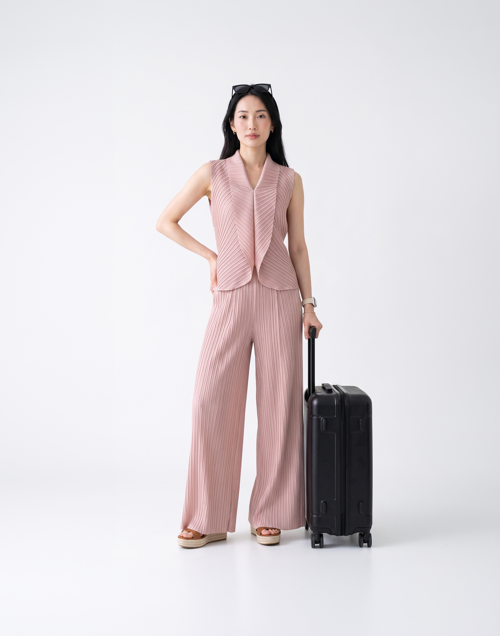 Wrinkle-Free, Cooling & Breathable With Stretchable Waistband Allure Pants With Pockets