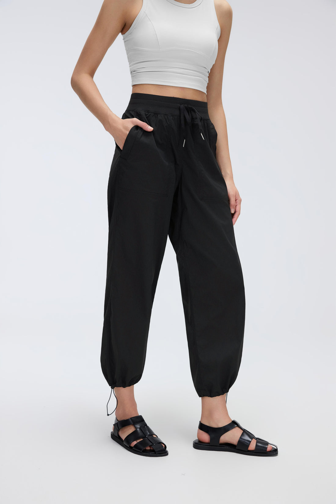 2-In-1 Wrinkle-Free, Cooling & Stretchable Tummy Control Swap Pants With 4 Pockets - For Petities