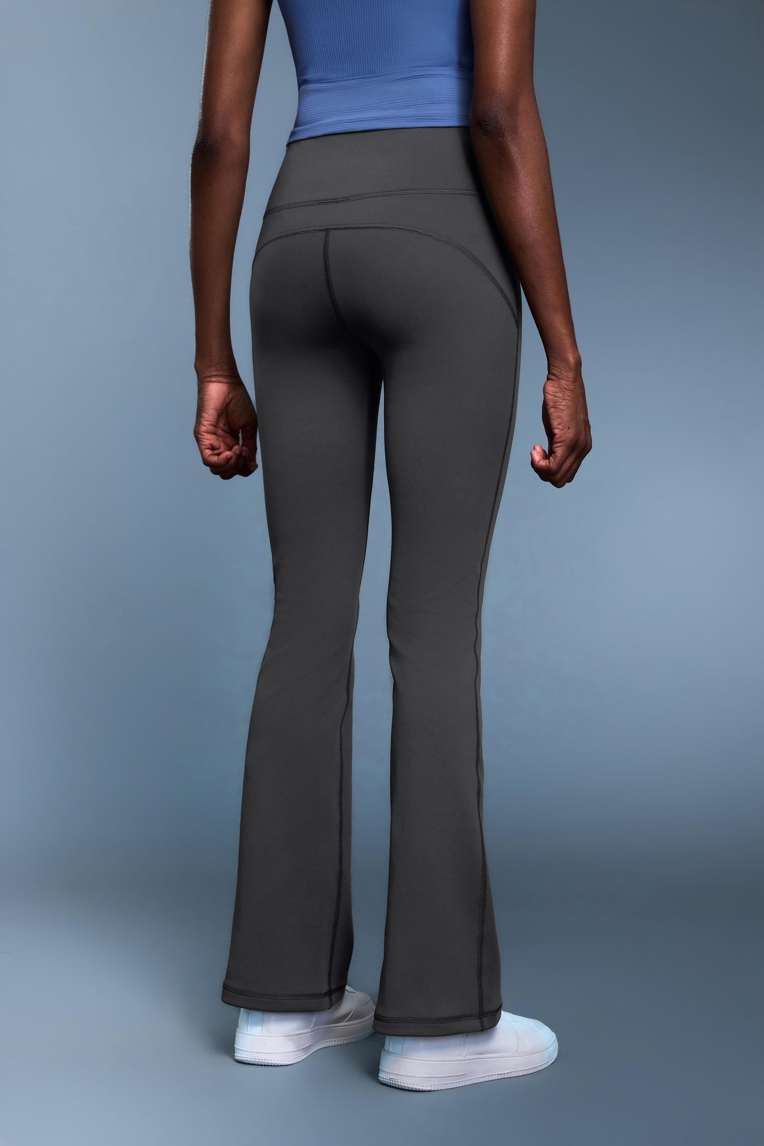 High-Waisted Camel-Toe Proof Thermal Flare Pants