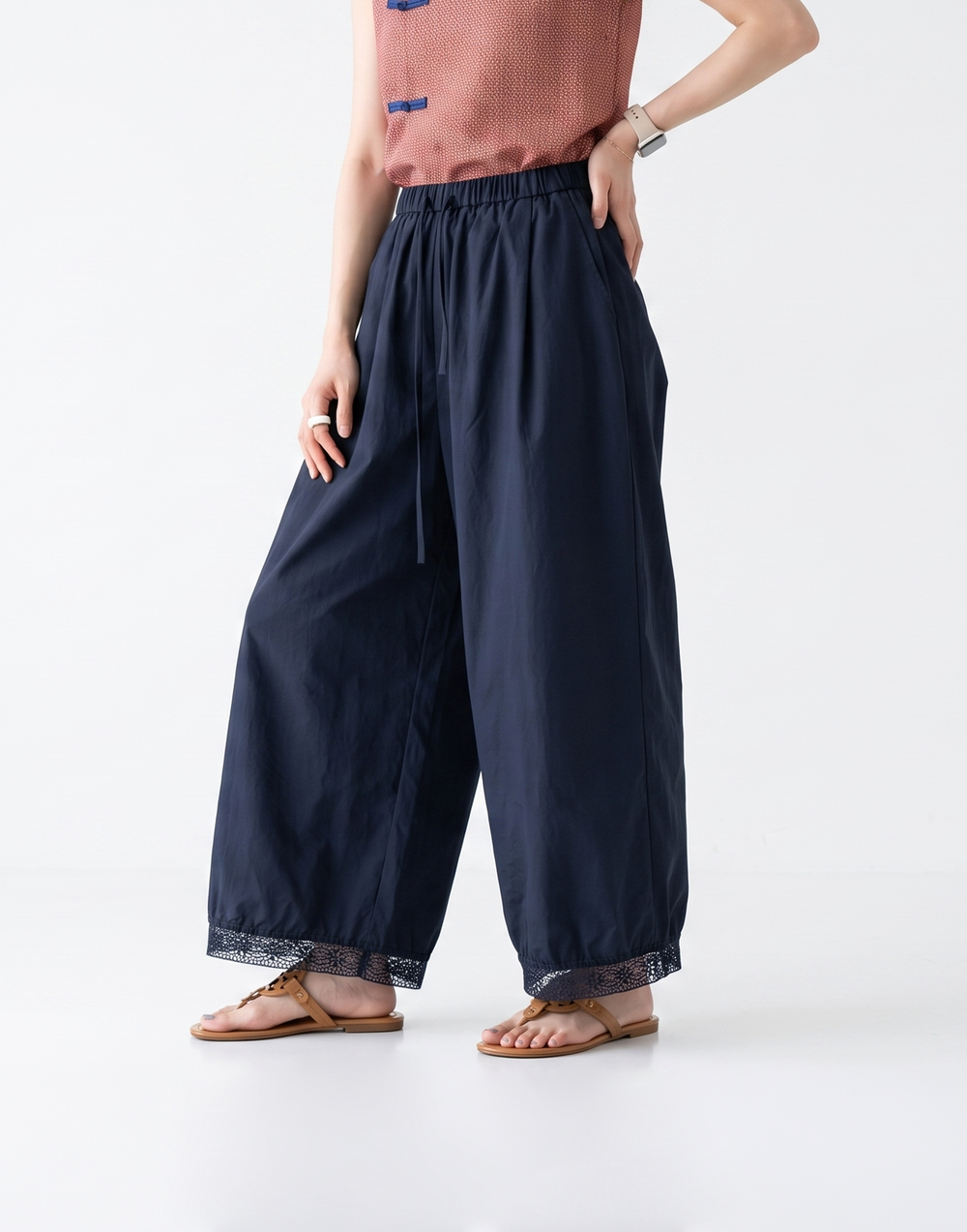 Cooling, Breathable & Stretchy Vivienne Pants With Elastic Waistband & Pockets