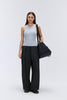 Cooling & Stretchable Tummy Control Refined Pants With Pockets With Adjustable Hems