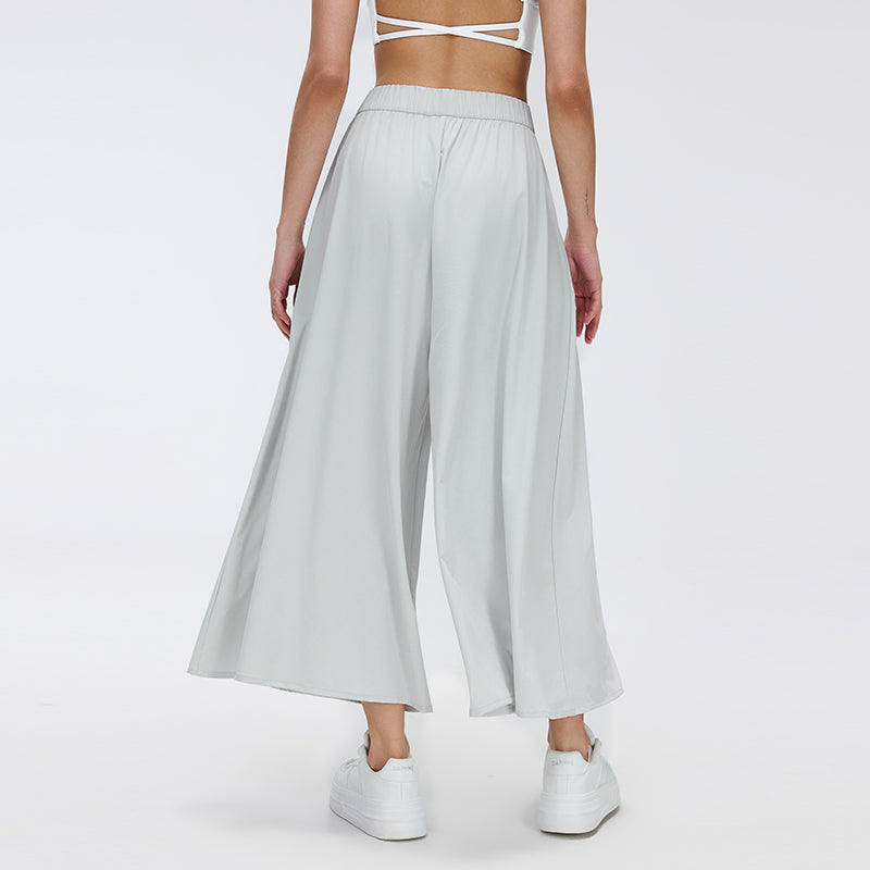 Wrinkle-Free, Cooling Midnight Pants With Stretchy Waistband & Pockets - For Petites