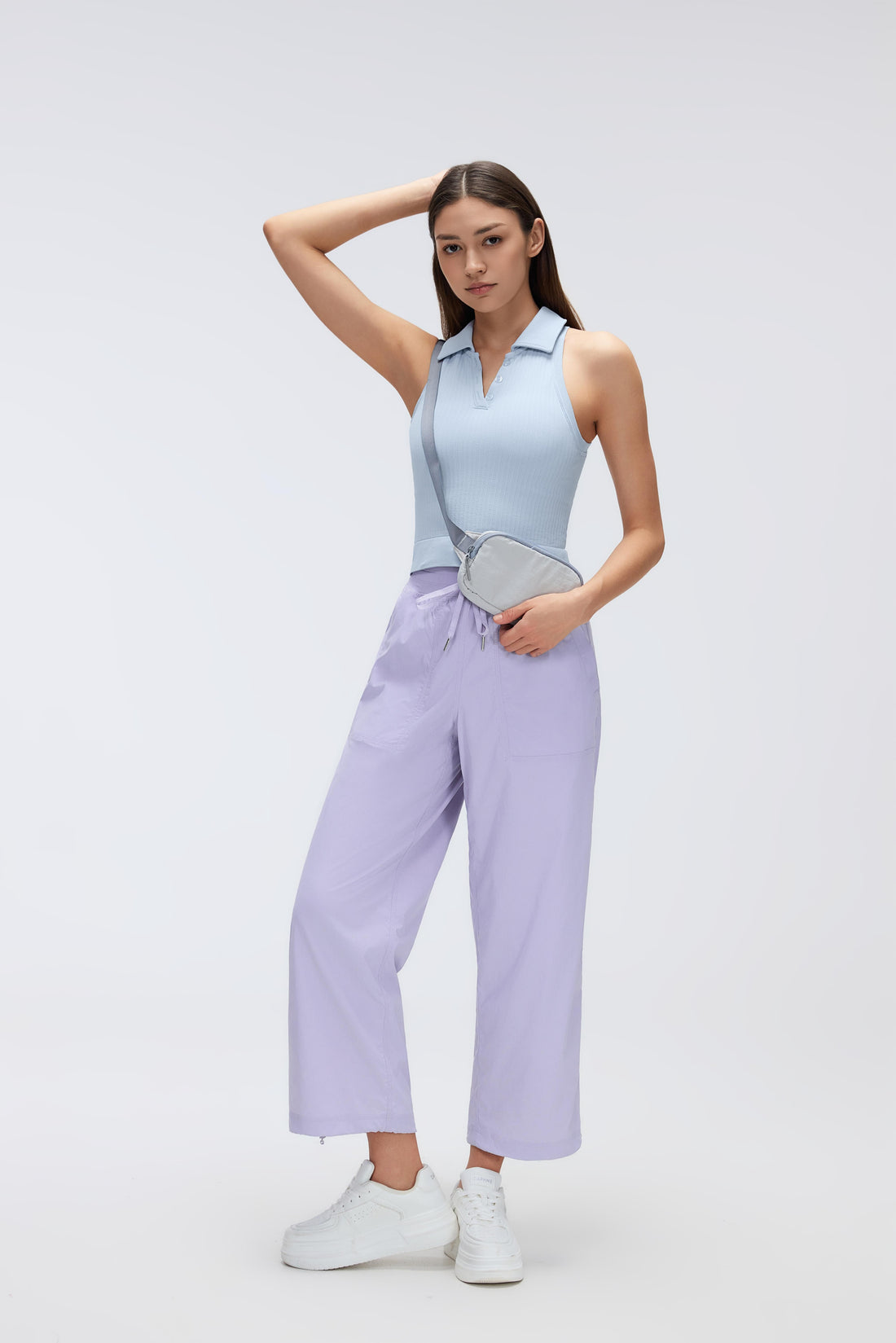 2-In-1 Wrinkle-Free, Cooling & Stretchable Tummy Control Swap Pants With 4 Pockets - For Petities