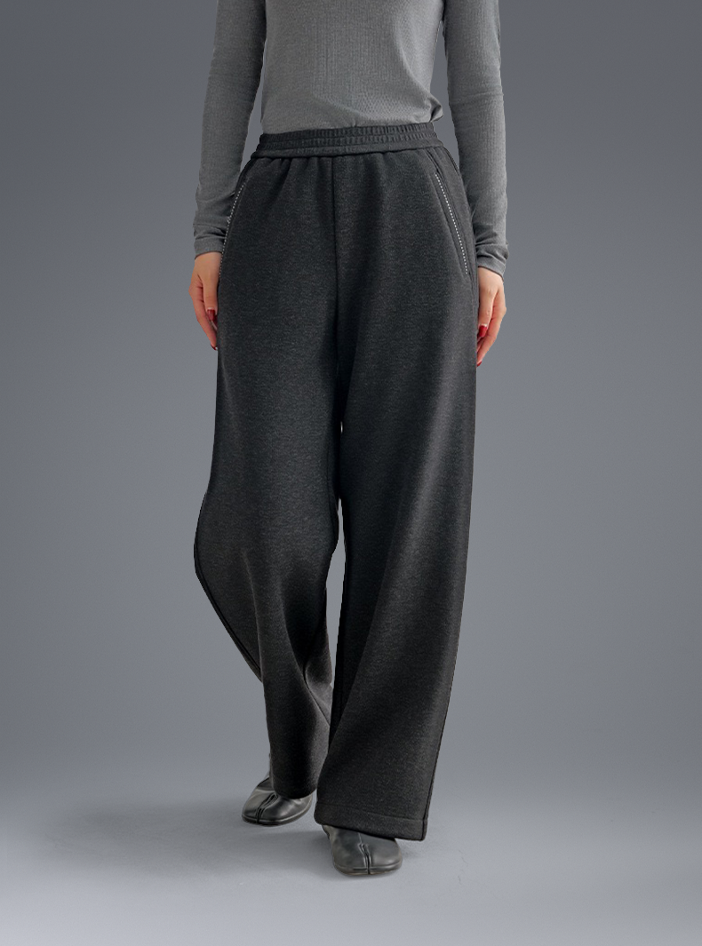 Buttery Soft Wool Evolve Pants With Elastic Waistband & Pockets - For Cold Climates