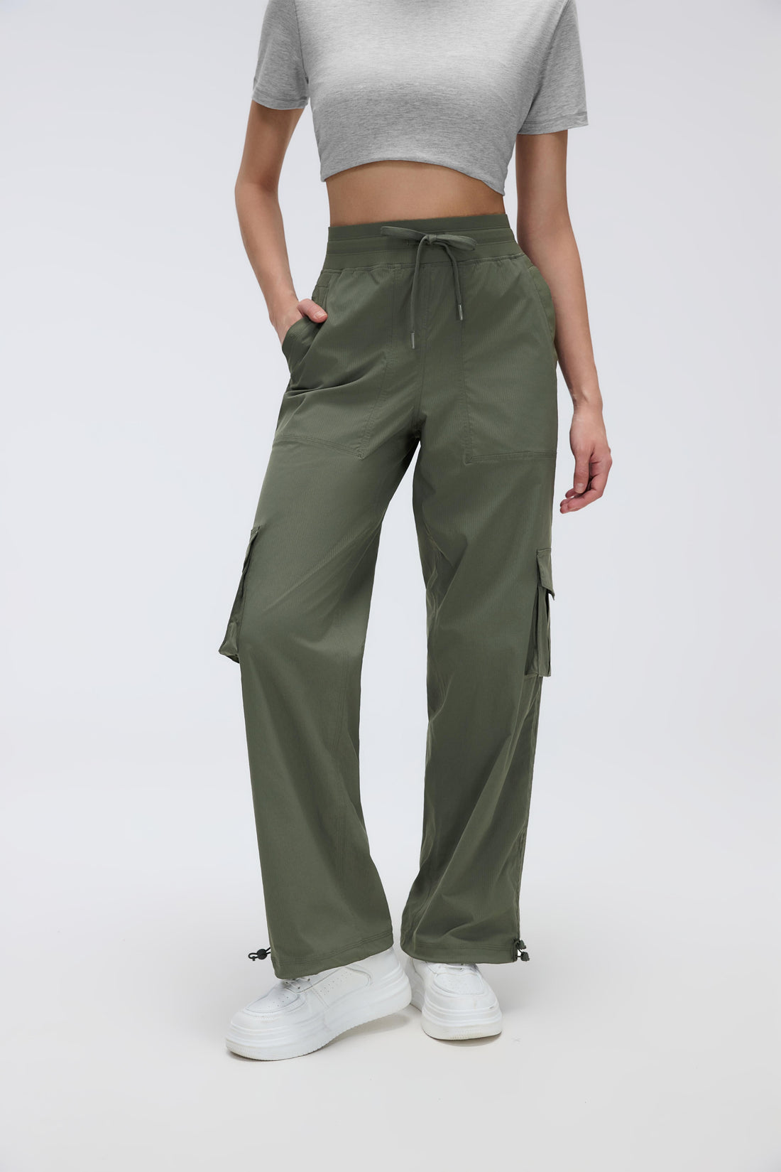 Stretchable Utility Travel Joggers With 6 Pockets