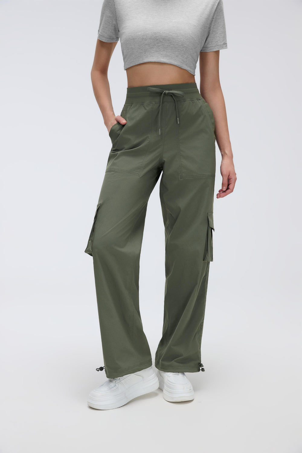 Stretchable Utility Travel Joggers With 6 Pockets