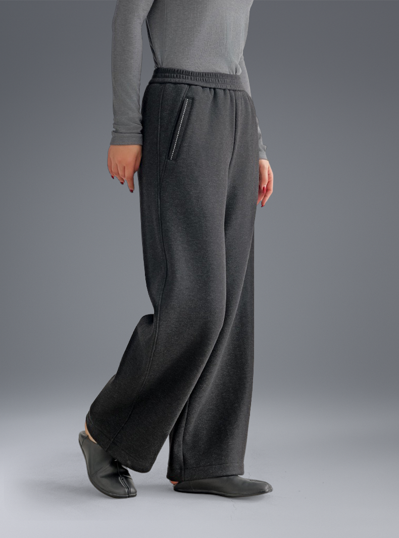 Buttery Soft Wool Evolve Pants With Elastic Waistband & Pockets - For Cold Climates