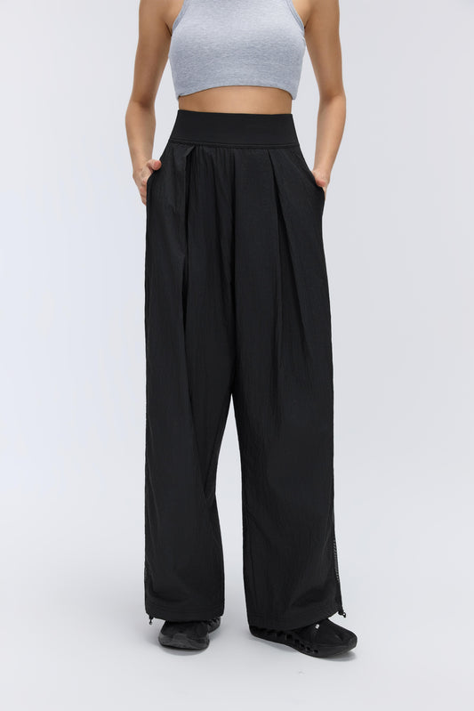 Cooling & Stretchable Tummy Control Refined Pants With Pockets With Adjustable Hems