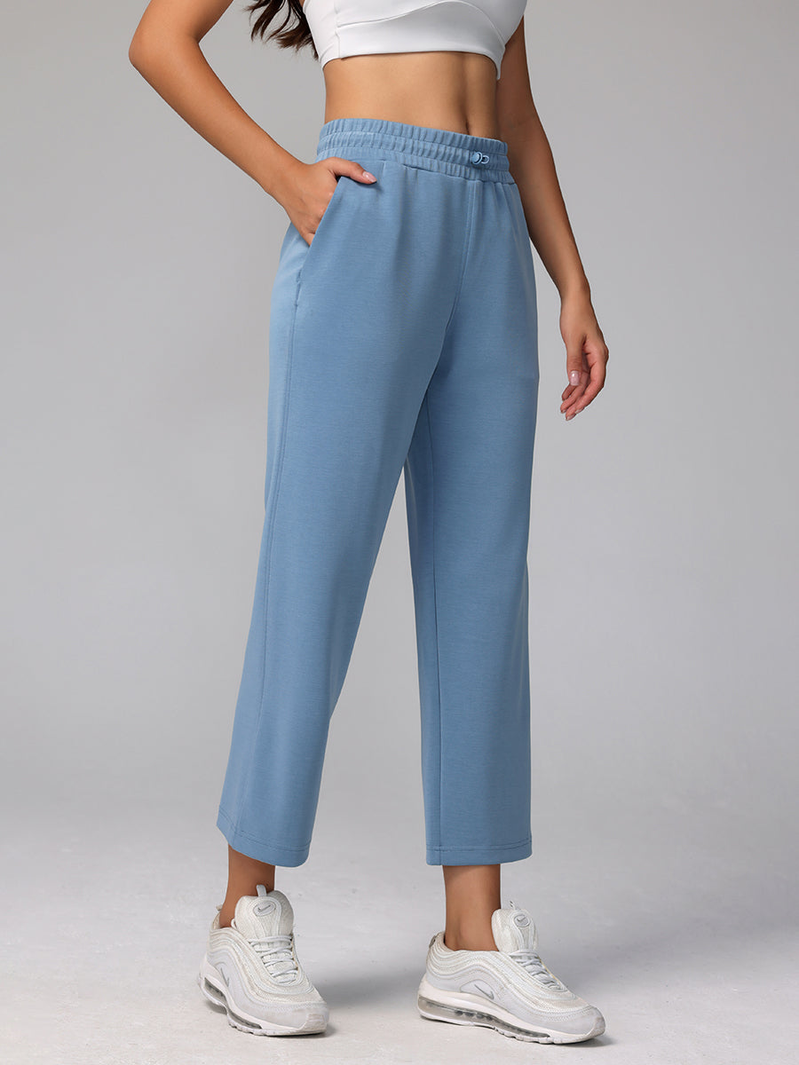 Cooling & Buttery Soft City Explorer Pants With Elastic Waistband & Pockets For Petites