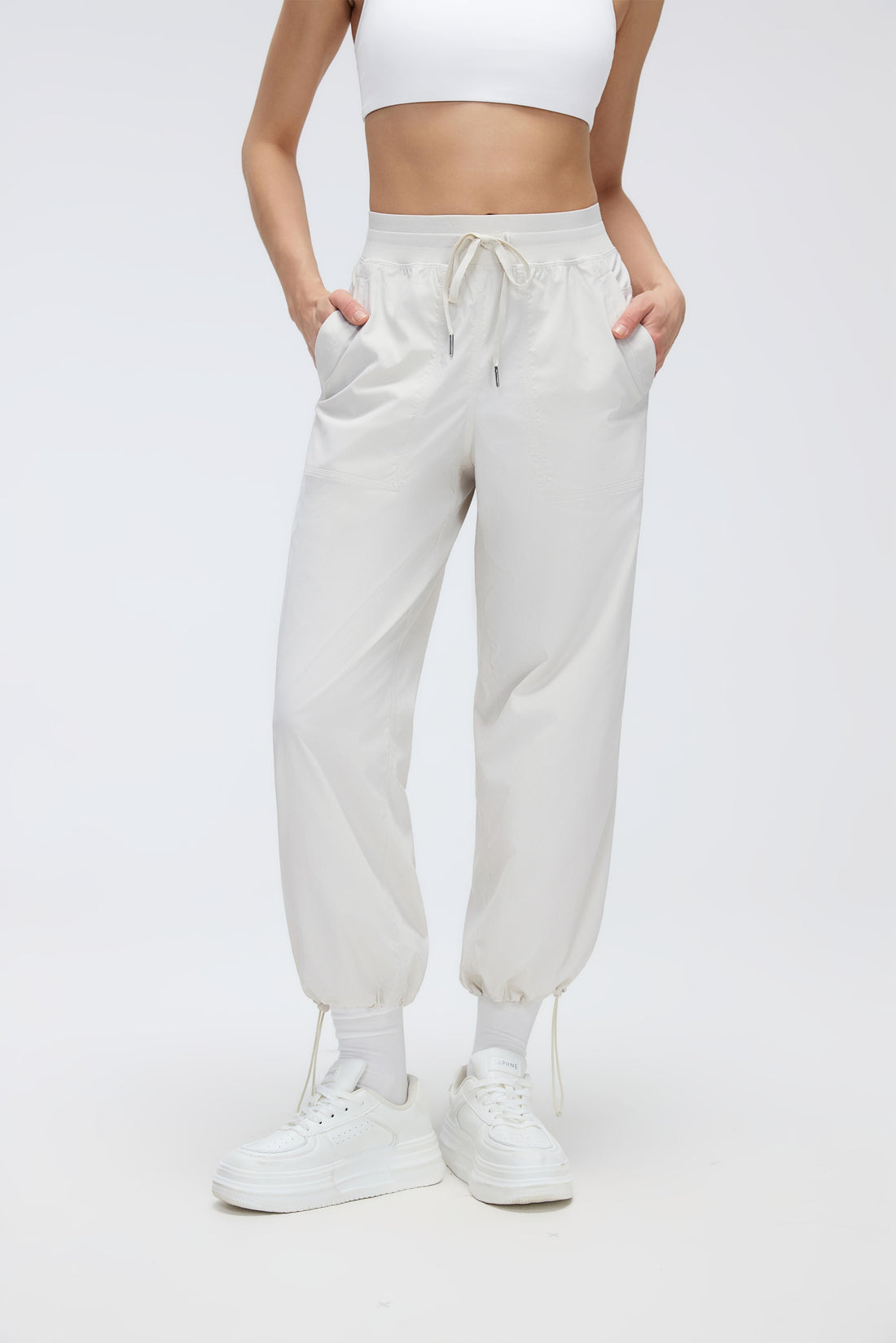 2-In-1 Wrinkle-Free, Cooling & Stretchable Tummy Control Swap Pants With 4 Pockets - For Petities