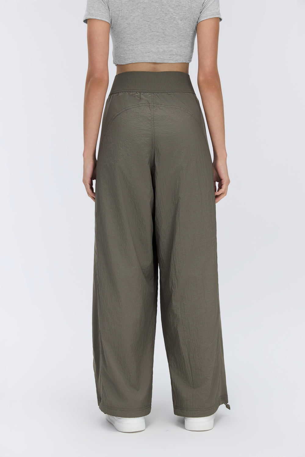 Cooling & Stretchable Tummy Control Refined Pants With Pockets With Adjustable Hems