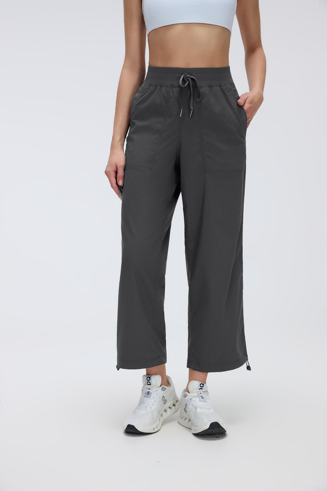 2-In-1 Wrinkle-Free, Cooling & Stretchable Tummy Control Swap Pants With 4 Pockets - For Petities