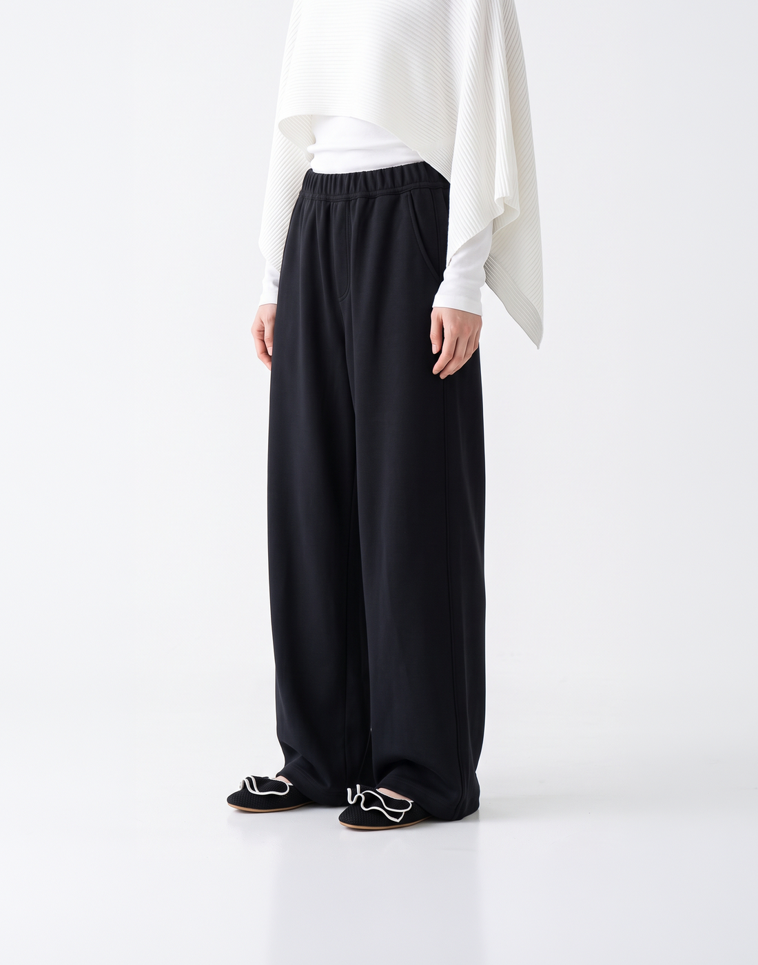 Buttery Soft, Warm With Elastic Waistband Highland Wool Pants With Pockets