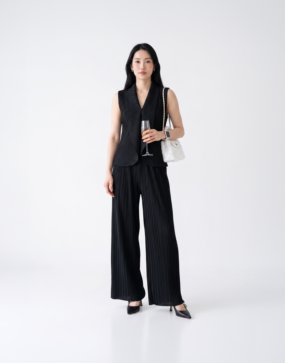 Wrinkle-Free, Cooling & Breathable With Stretchable Waistband Allure Pants With Pockets
