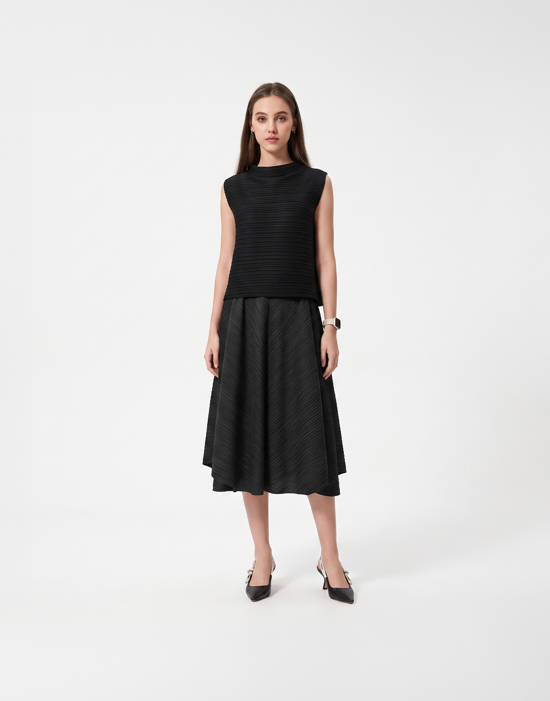 Wrinkle-Free, Cooling & Breathable With Stretchy Waistband Aspire Pleated Pants