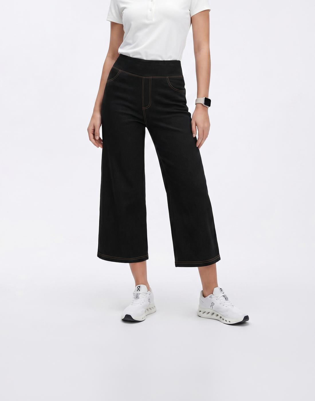 Cooling, Stretchy With Tummy Control Chill 7/8 Denim Pants - For Petites