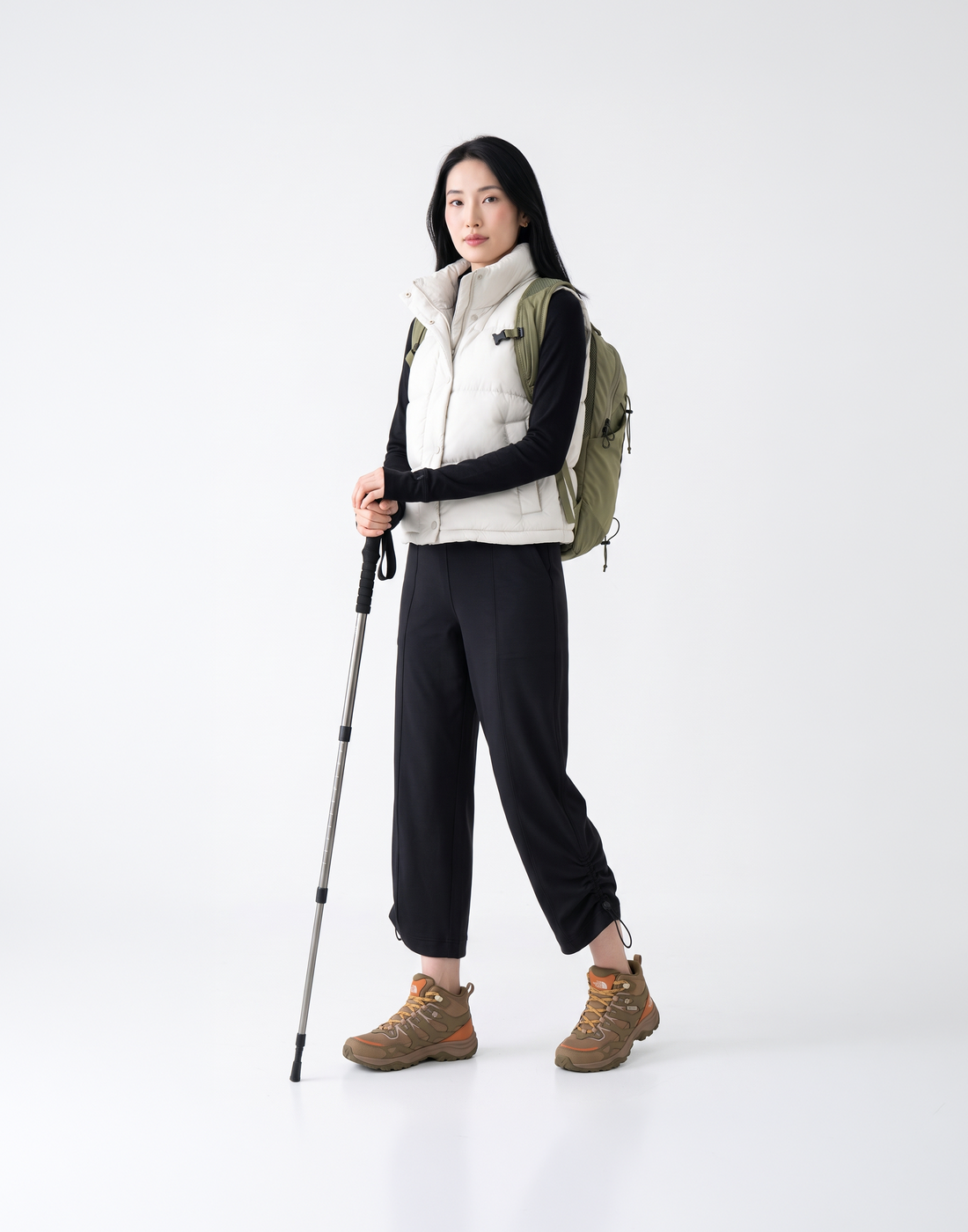 Wrinkle-Free, Butery Soft & Stretchy With Stretchy Waistband Arc Pants & Adjustable Hems