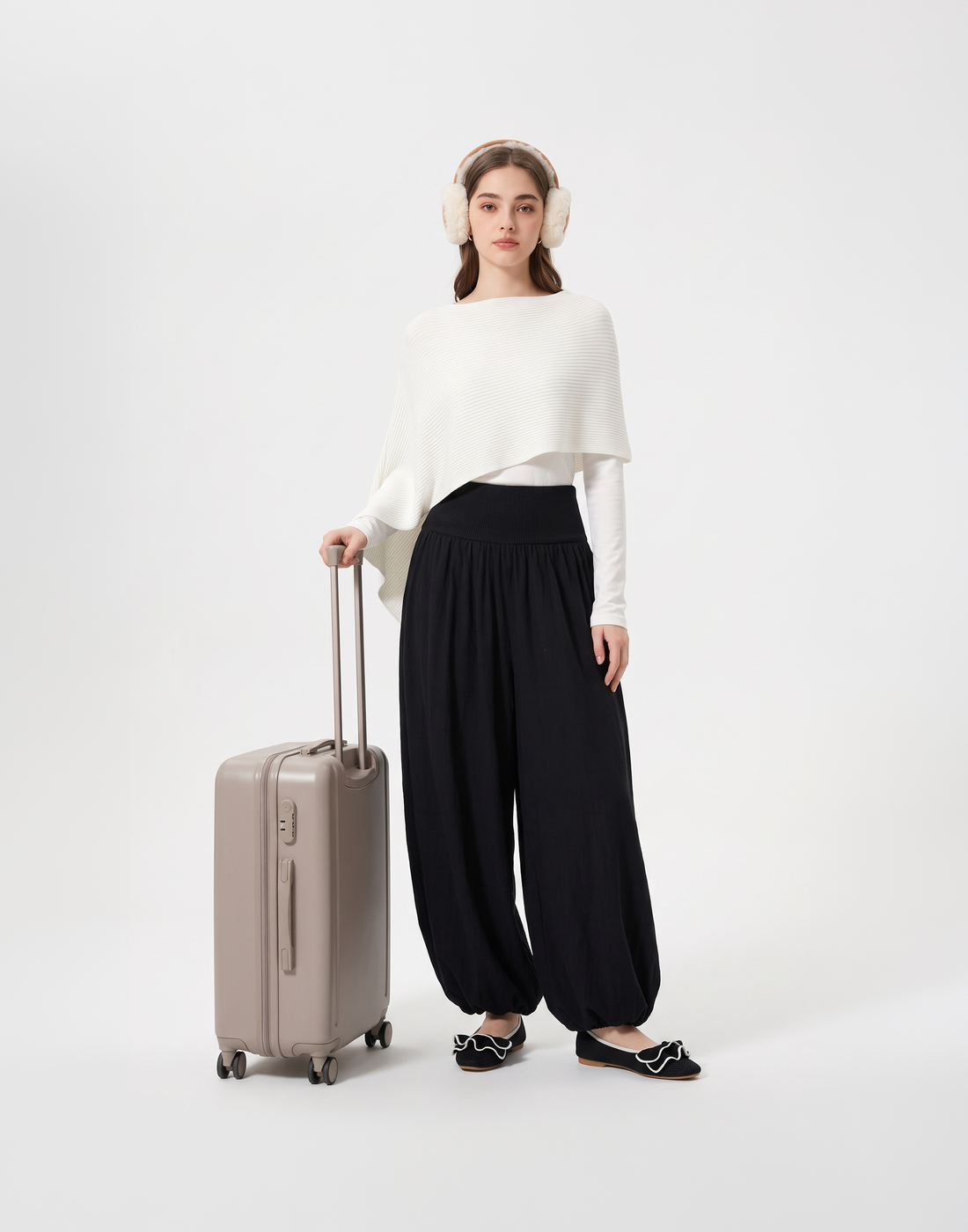 Warm, Buttery Soft & Stretchy With Tummy Covering Puff Pants - Cold Climates