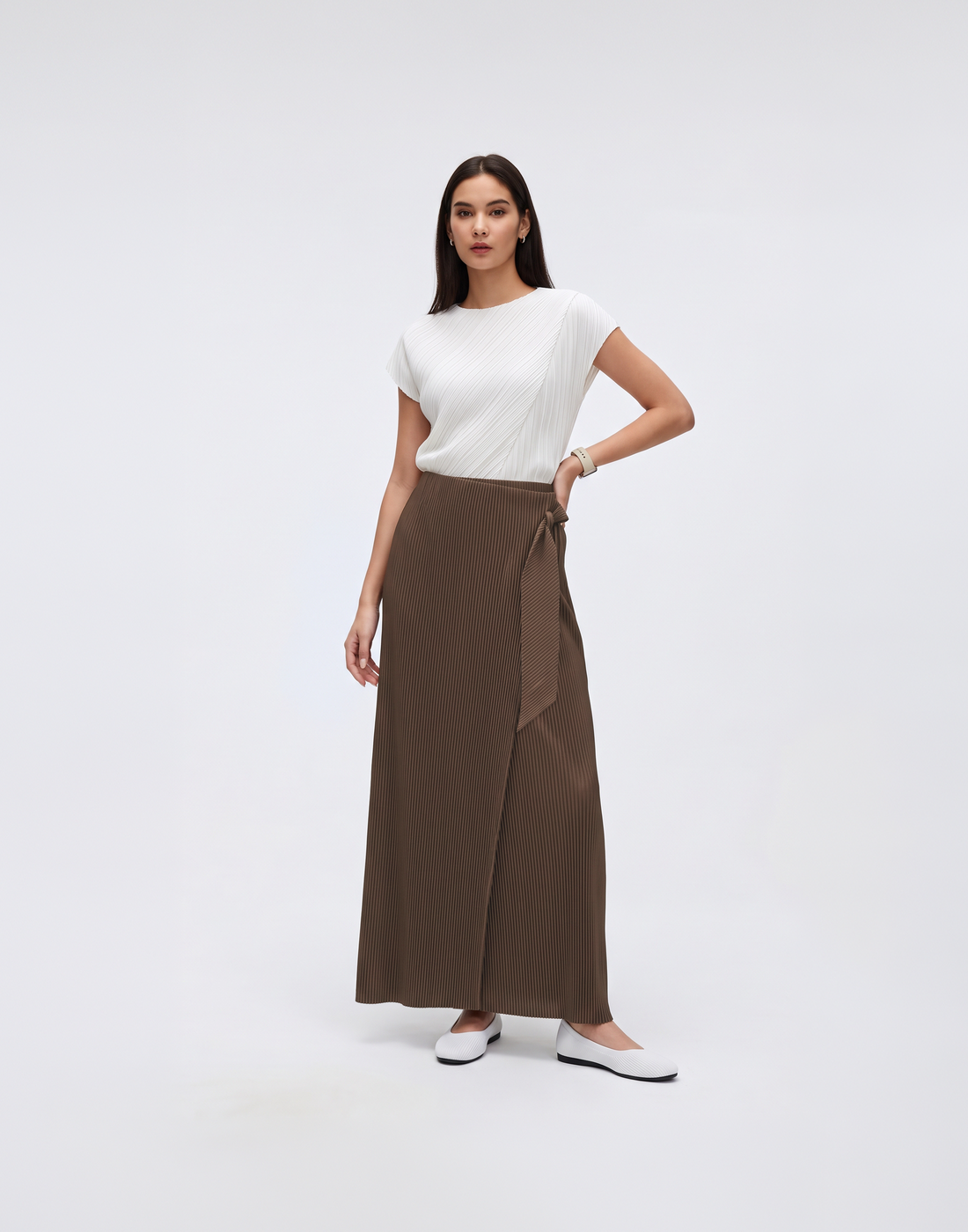 Wrinkle-Free, Breathable & Stretchy Free Size Pleated Hygge Pants