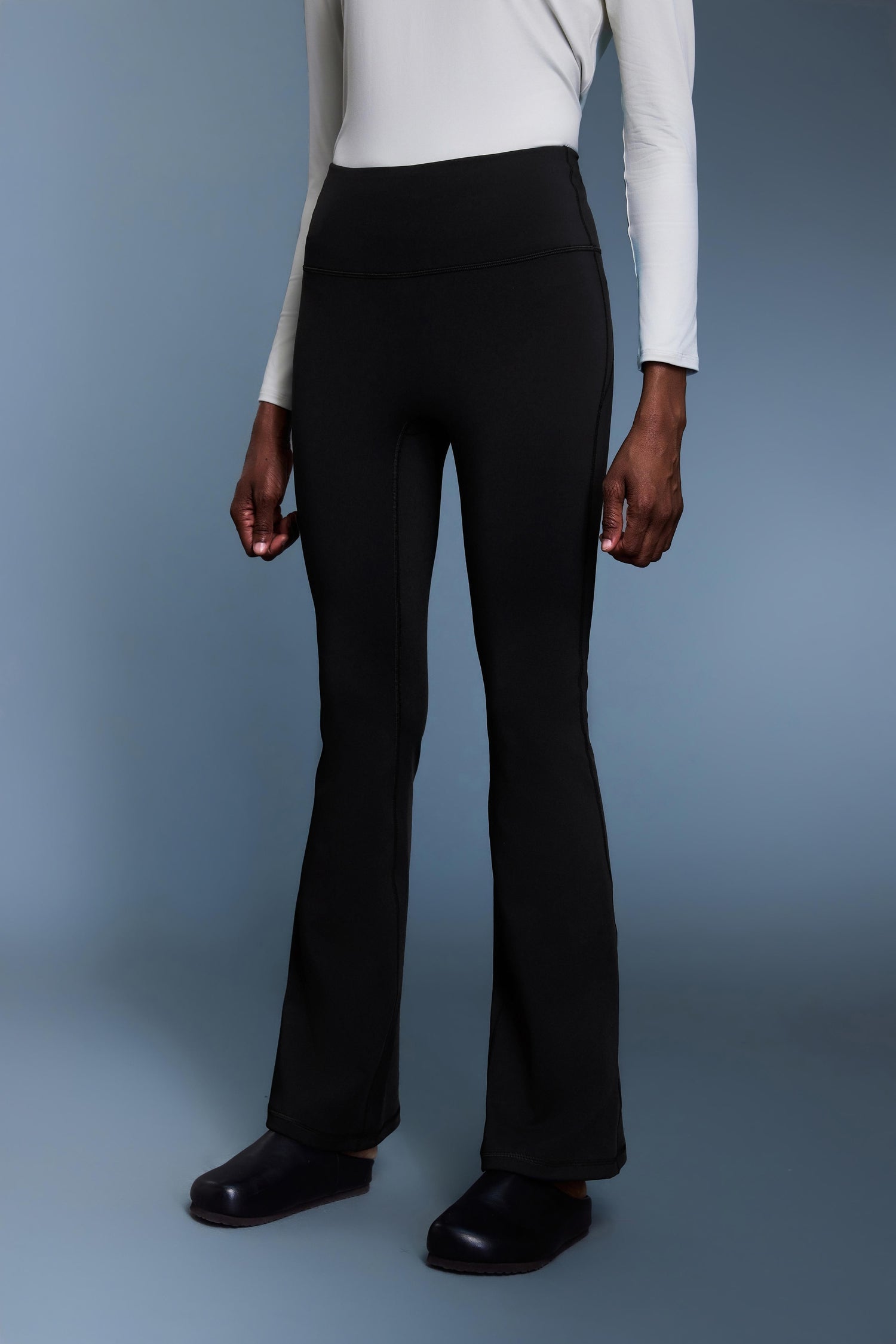High-Waisted Camel-Toe Proof Thermal Flare Pants